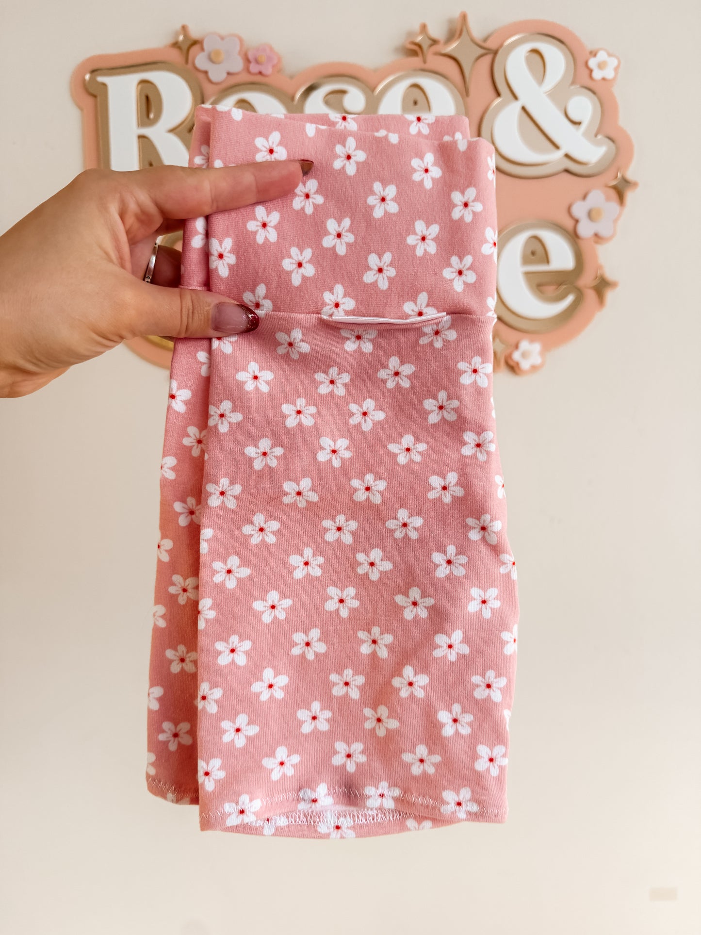 Pink Daisy Cycling Shorts